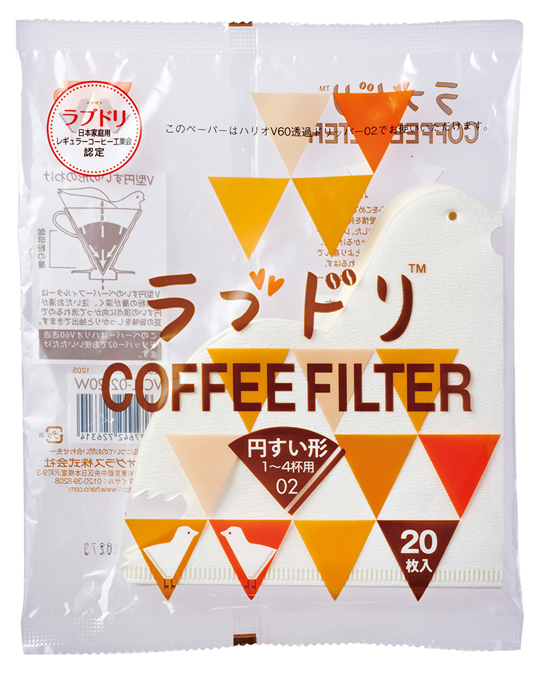 Hario V60 Filter Paper Love Birds VCF 02 Hario V60 Filter Paper Love Birds VCF 02